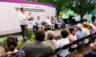 Entregó Cuauhtémoc Blanco obras de abasto de agua en Axochiapan