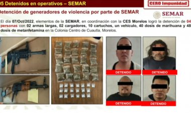 Choque de criminales con Marina en Cuautla, destacada en Mañanera