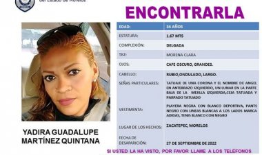 Sigue la búsqueda en Zacatepec de una mujer policía desaparecida