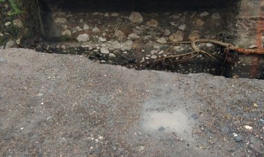 Colapsa puente vehicular en la vía Cocoyoc-Exhacienda del Hospital