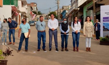 Inauguró el gobernador calles pavimentadas en Cuernavaca
