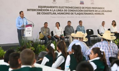Cumple gobierno de Cuauhtémoc Blanco con agua a comunidades lejanas