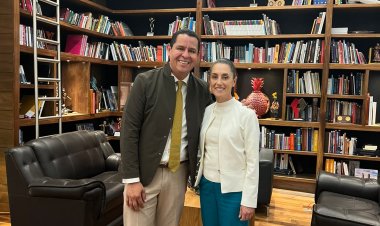 Se reunió el alcalde de Jojutla con Claudia Sheinbaum