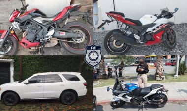 Aseguran varios vehículos con alteración de registros