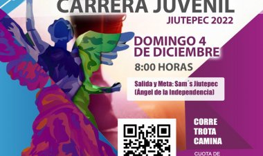 Anuncian la Carrera Juvenil Jiutepec 2022 para el próximo domingo 4 de diciembre