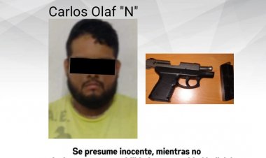 Este sujeto es señalado por portar arma ilegal