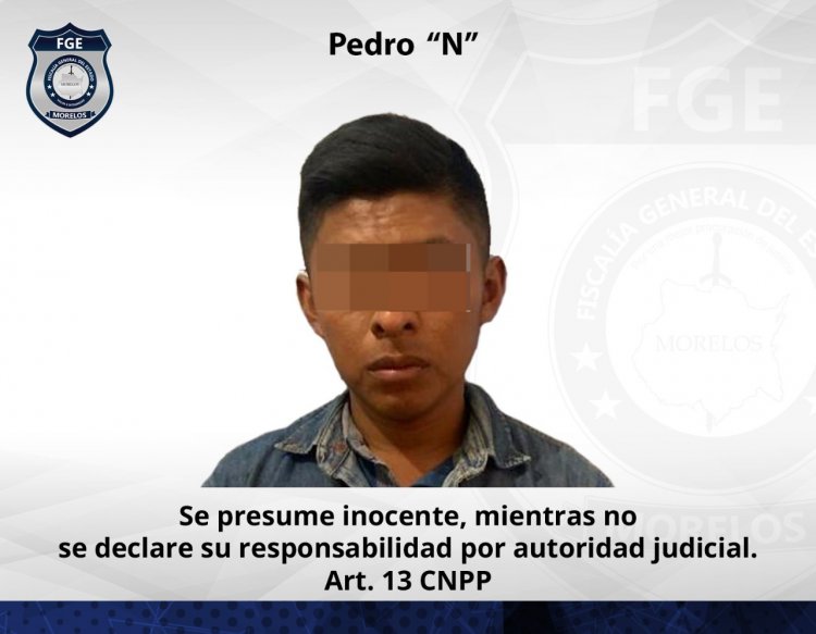 Pedro es el presunto violador de  una menor de edad de Xoxocotla