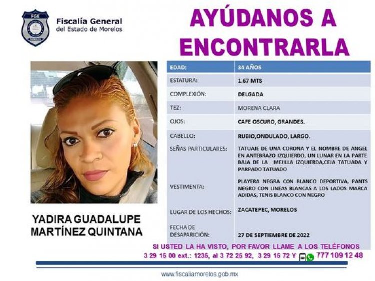 Sigue la búsqueda en Zacatepec de una mujer policía desaparecida