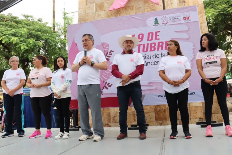 Promueve DIF Jiutepec actividad física contra el cáncer de mama