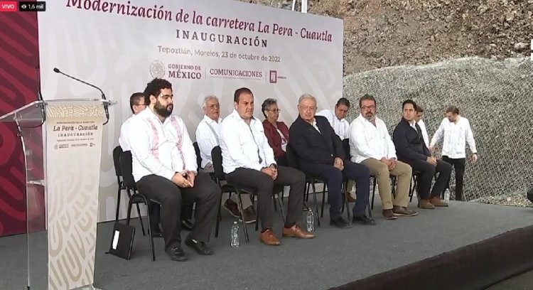 Inaugurada por Cuauhtémoc Blanco y  AMLO, ampliación de la Pera-Cuautla