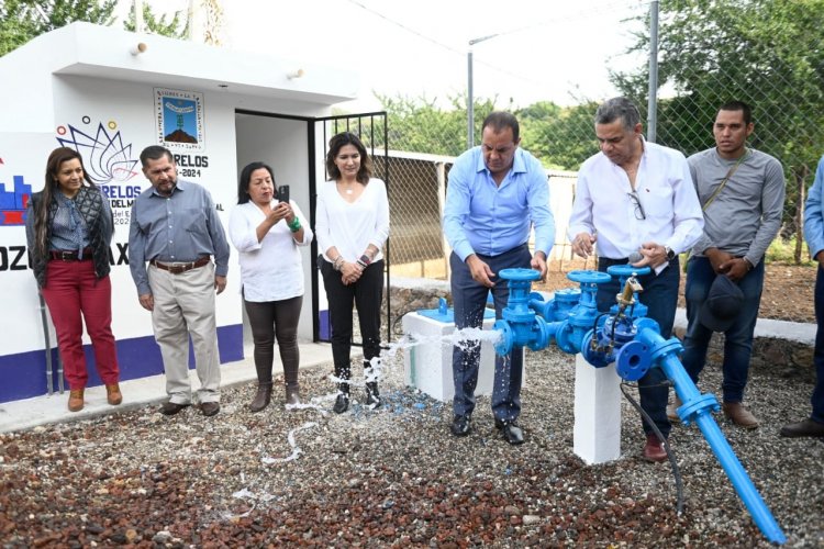 Cumple gobierno de Cuauhtémoc Blanco con agua a comunidades lejanas