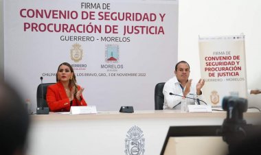 Morelos y Guerrero firman convenio por la seguridad