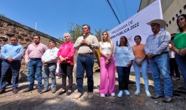Se inició pavimentación en el Centro de Jiutepec