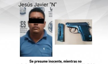 Cayó este individuo en Jiutepec con un arma prohibida