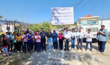 Arrancó obra de construcción de drenaje en colonia de Jojutla