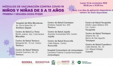 Desde este lunes y hasta que alcancen, vacunas anticovid para niños