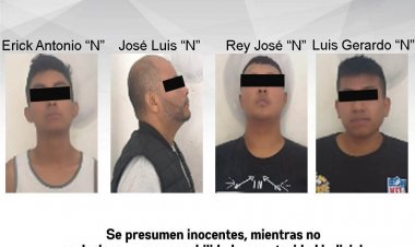 Estos 4 presuntamente asaltaron a un cuentahabiente bancario