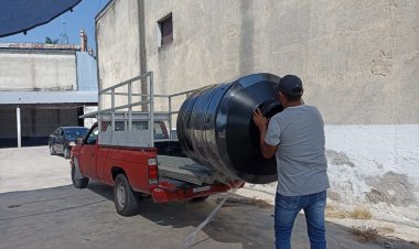 En Jojutla, se realizó la octava  entrega de tinacos a bajo costo