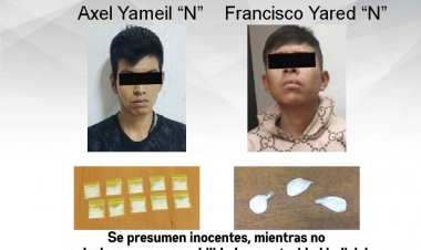 En hechos por separado, aprehenden  a dos que portaban supuesta droga