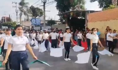 3 mil 500 alumnos de Jiutepec conmemoraron aniversario de la Revolución mexicana