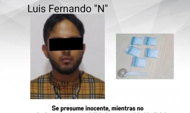 En Jiutepec, cayó esta persona cuando portaba presunta droga