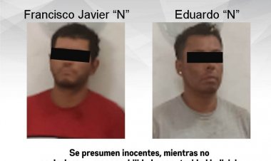 Acusados de robo de vehículo y amenazas, capturaron a estos 2