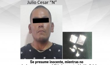César caminaba en calles de Xochitepec y fue sorprendido con presunto cristal