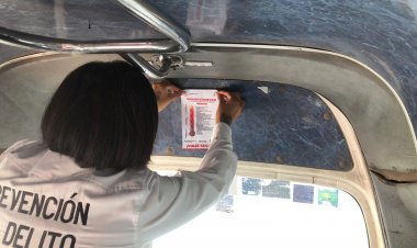 Transporte en Jojutla asume medidas  en contra de la violencia a las mujeres