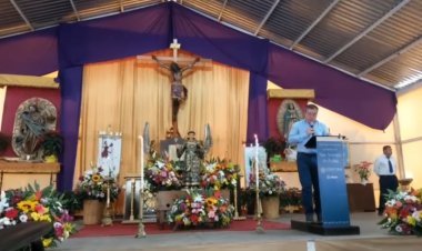 Entregó Rafael Reyes escultura de San Antonio recuperada en Estados Unidos