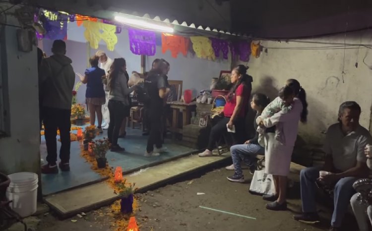 Multitud se reunió nuevamente en torno a ofrendas de Ocotepec