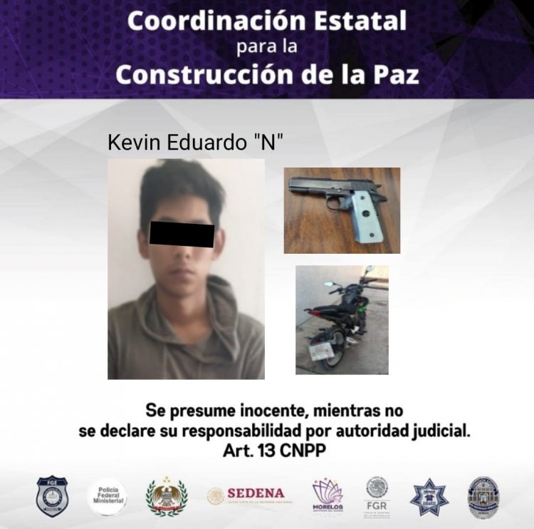 En Tlaltizapán quedó detenido cuando traía una moto robada