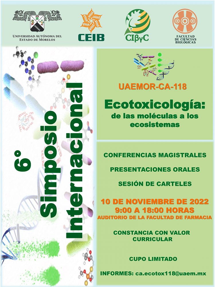 Ya se acerca el Sexto Simposio Internacional de Ecotoxicología