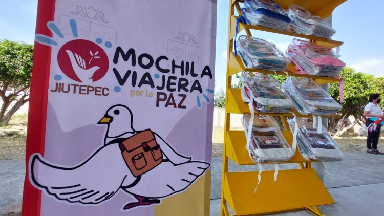 Implementa gobierno de Jiutepec el programa Mochila Viajera por la Paz