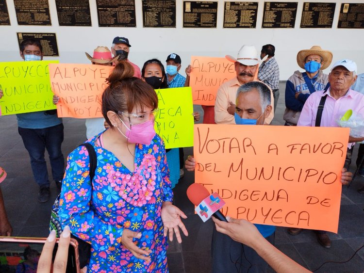 Habitantes de Alpuyeca presionan al Congreso para la municipalización
