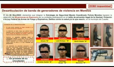 Destacan ante AMLO captura de 6 en Cuautla