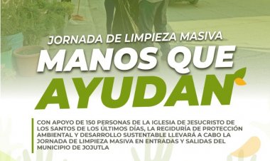 Anuncian jornada de limpieza Manos que Ayudan, en Jojutla