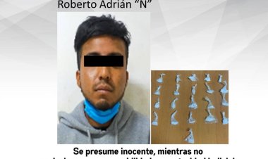 Atrapan a Roberto Adrián con presunto cristal en Jiutepec