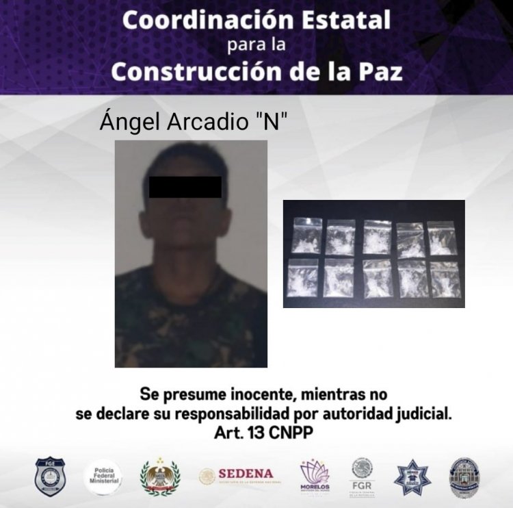 Ofrecía en la madrugada en Zacatepec droga, según acusan agentes policiacos