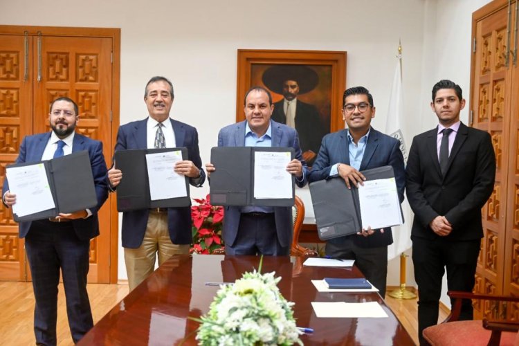 Firma Morelos convenio con el Centro Federal de Conciliación y Registro Laboral