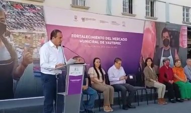 Da inicio el gobernador a rehabilitación del mercado municipal de Yautepec