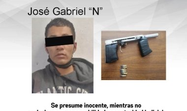 Cayó éste cuando, presuntamente, portada consigo un arma prohibida