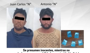 Por robo a casa y drogas,aprehendieron a estos dos