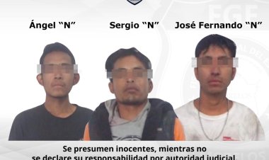 Estos 3 son acusados de robarse cable de empresa