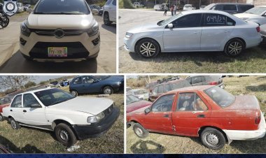 Recuperan vehículos varios en la zona metropolitana