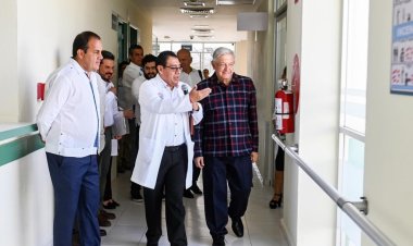Viene inversión millonaria en salud, se informa durante visita de AMLO