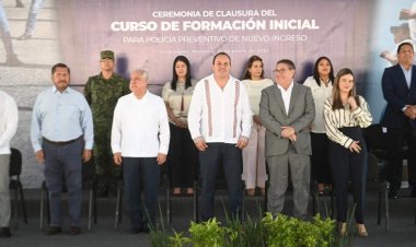 Alienta Cuauhtémoc Blanco a  nuevos agentes de seguridad