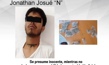 Por delitos contra la salud, detuvieron a este hombre en el municipio de Tepoztlán