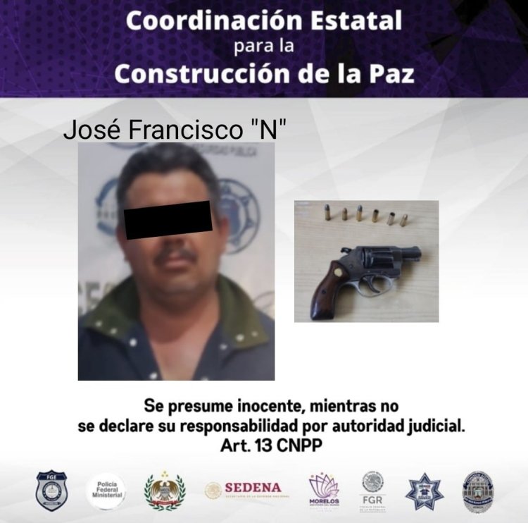 Balaceó a vecino de Jiutepec para matarlo; ya está detenido