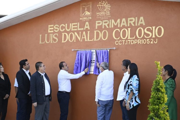 Inauguró Cuauhtémoc Blanco escuela primaria en Tlaltizapán