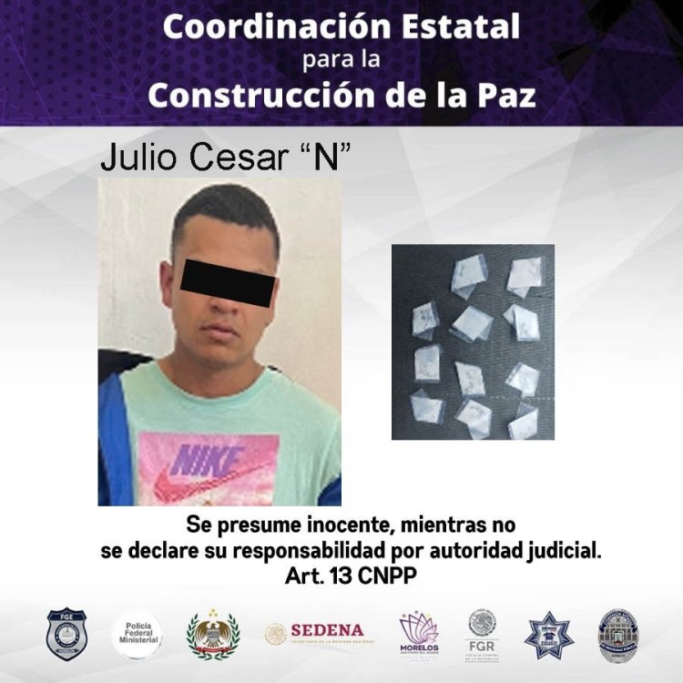 El joven Julio C. traía presuntas cocaína y cristal, dicen policías